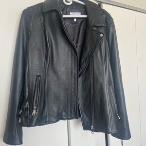 Calvin Klein Women's Black Leather Jacket